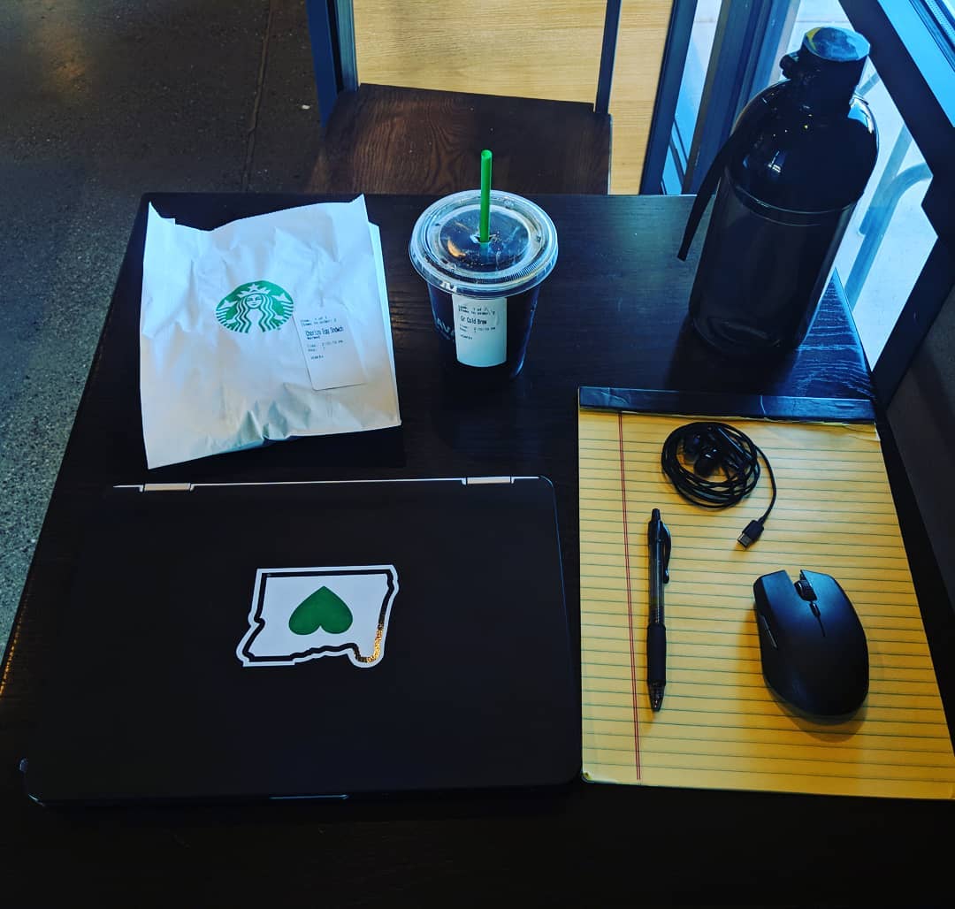 Let’s get some work done! #☕ #💻 #✍️